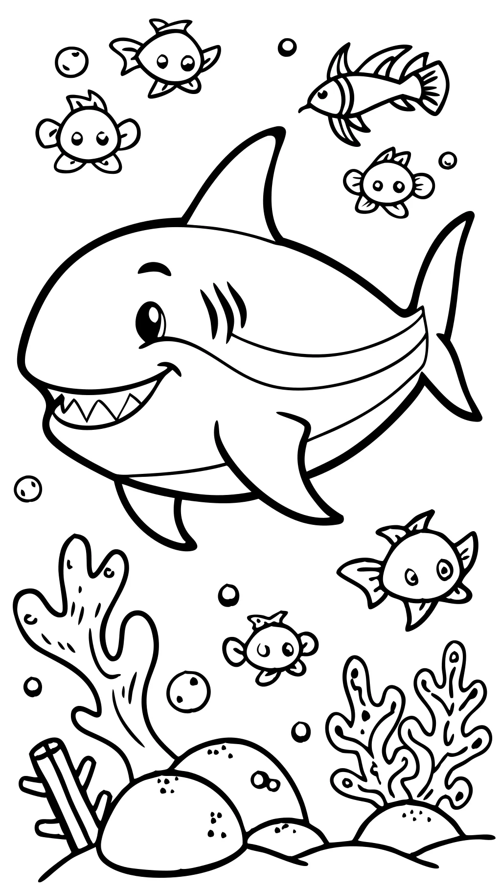 coloriage requin